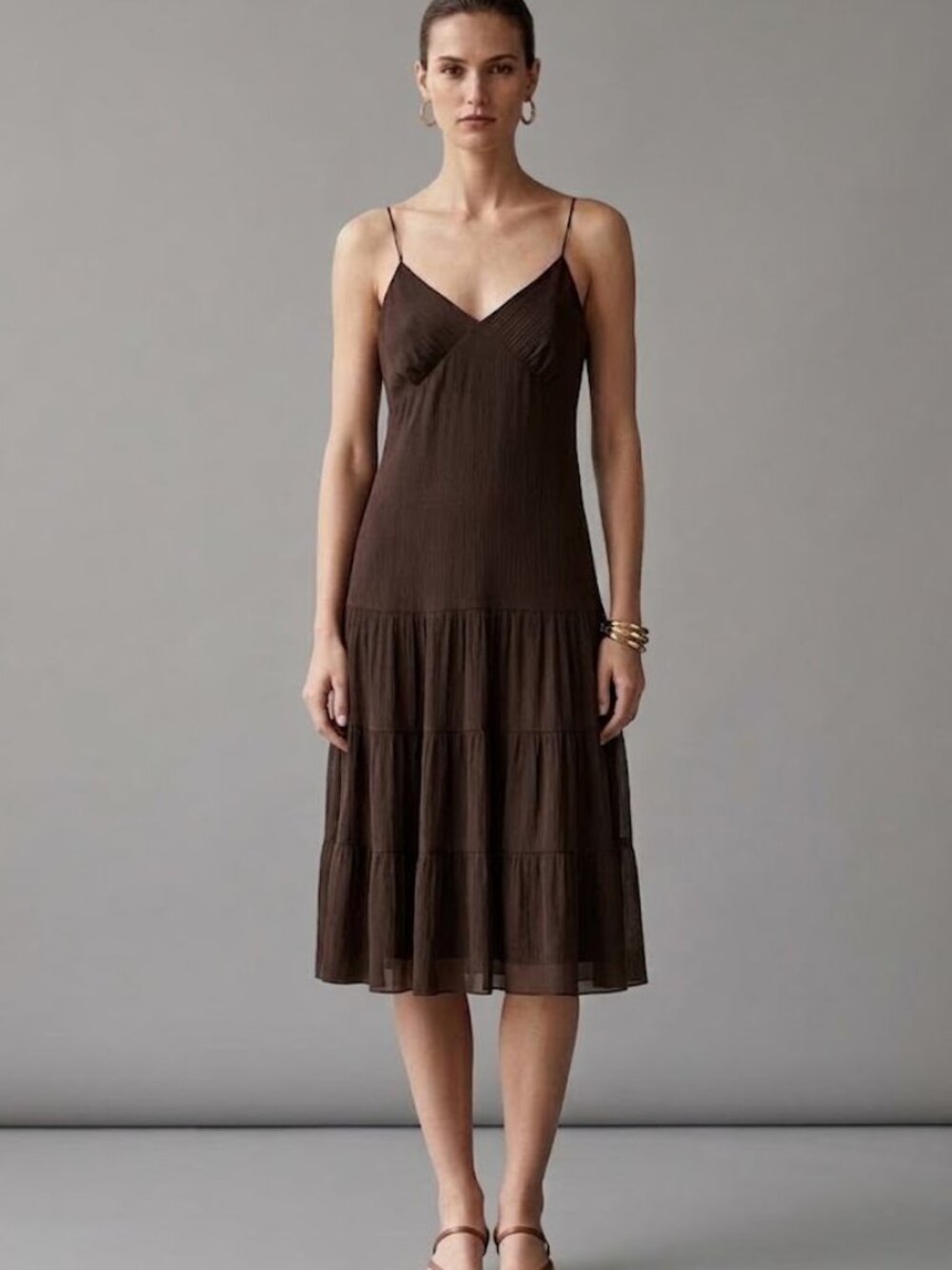 MICHAEL KORS 100% Silk Strappy Dress Size 12